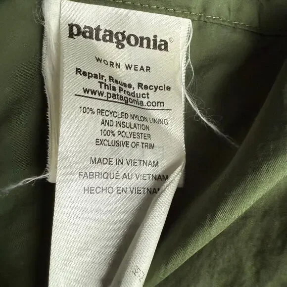 Patagonia Parka Nomad Green Jacket Size Small - Picture 11 of 14
